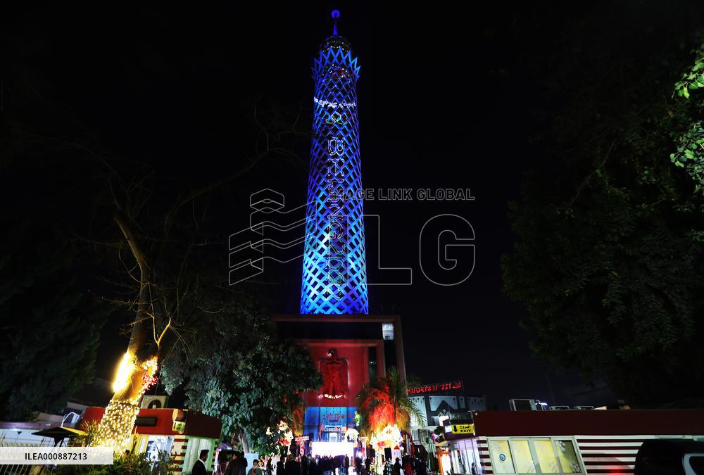 (SP)EGYPT-CAIRO-CAIRO TOWER-LIGHT SHOW