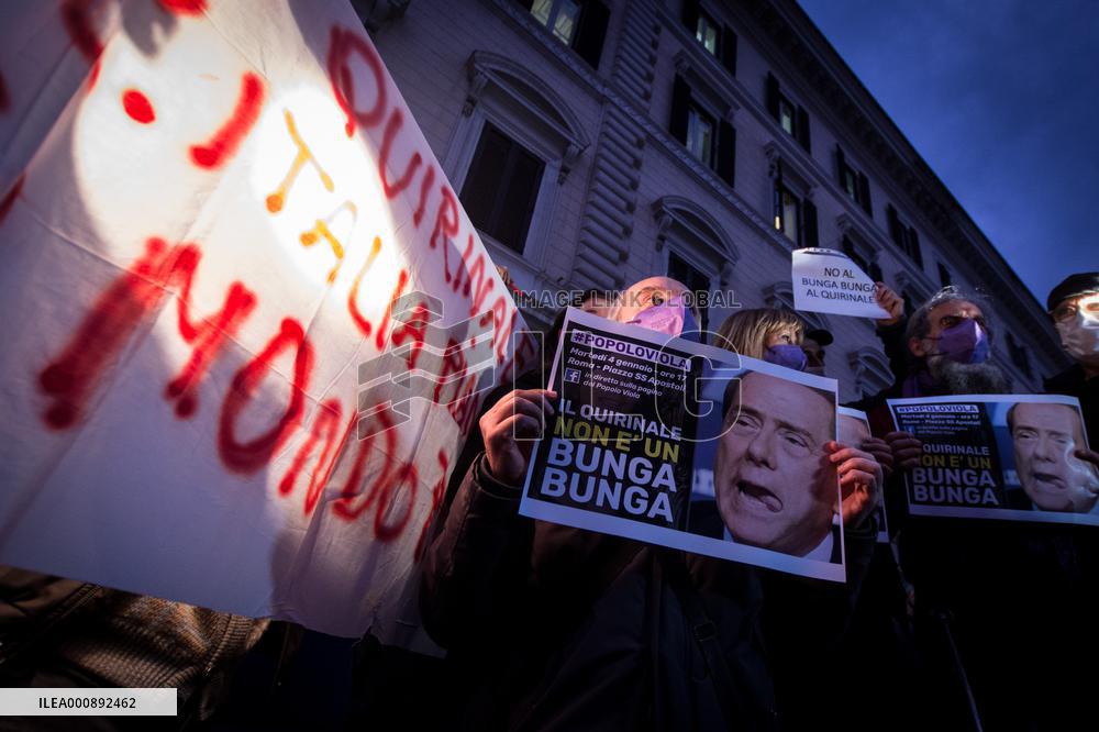 ITALY-QUIRIAL-BESLUSCONI-PROTEST