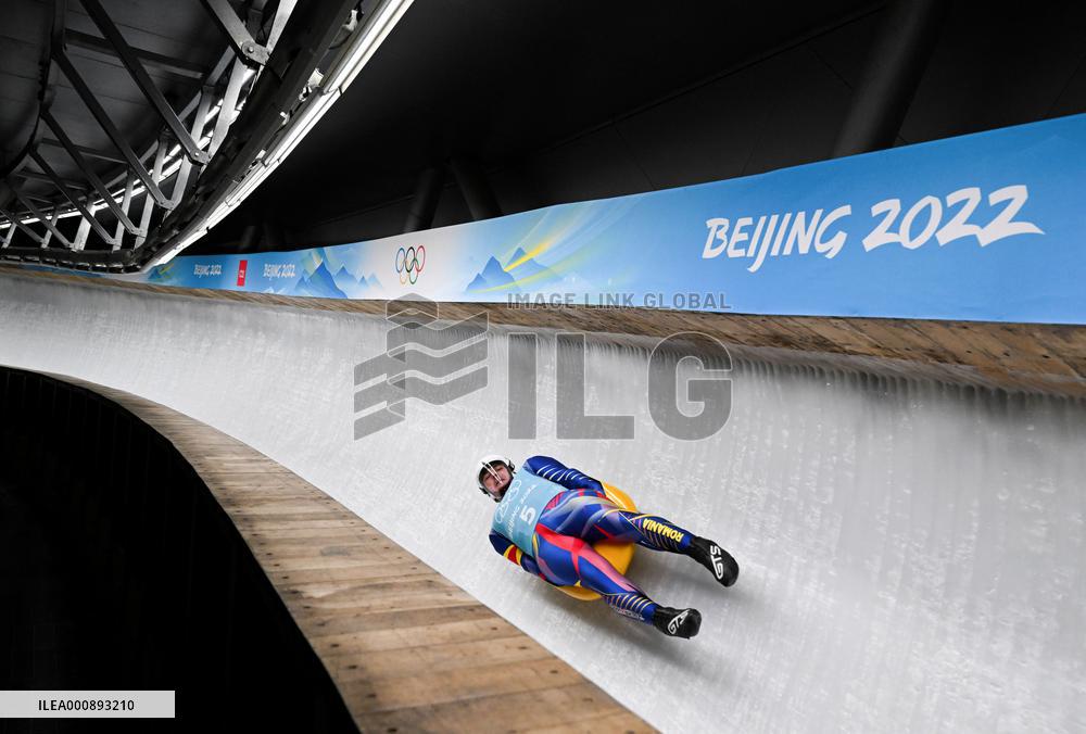 (BEIJING 2022)CHINA-BEIJING-OLYMPIC WINTER GAMES-LUGE-TRAINING SESSION