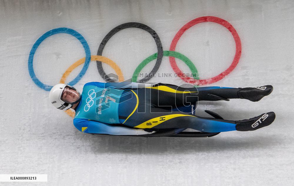 (BEIJING 2022)CHINA-BEIJING-OLYMPIC WINTER GAMES-LUGE-TRAINING SESSION