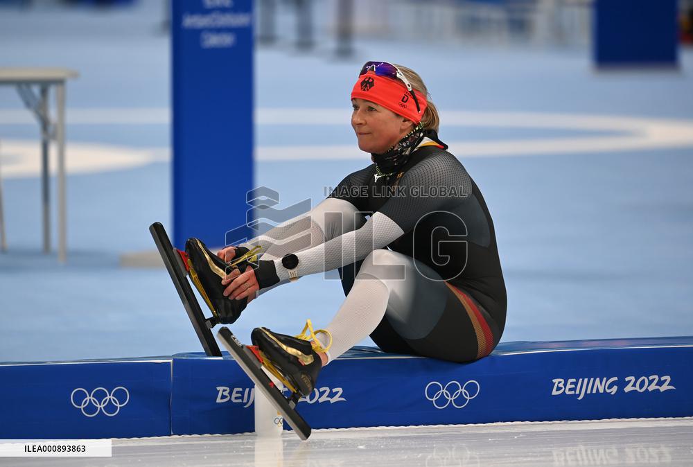 (BEIJING 2022)CHINA-BEIJING-OLYMPIC WINTER GAMES-SPEED SKATING-TRAINING-CLAUDIA PECHSTEIN