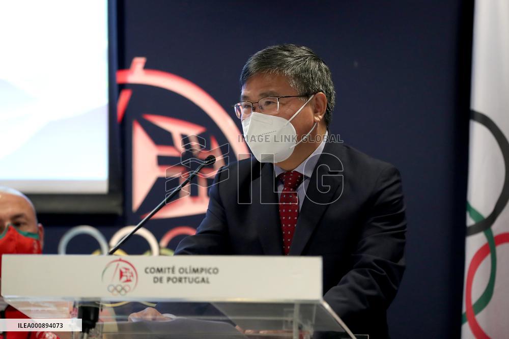 (BEIJING 2022) PORTUGAL-LISBON-BEIJING 2022 WINTER OLYMPICS-EXPEDITION CEREMONY