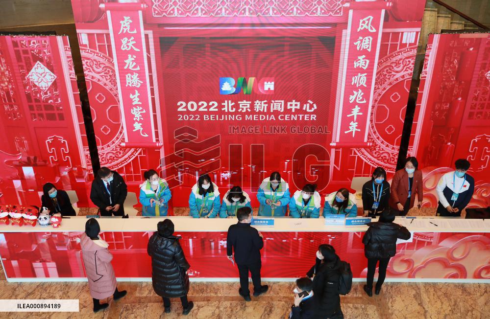 (BEIJING 2022) CHINA-BEIJING-WINTER OLYMPICS-BEIJING MEDIA CENTER-OPENING (CN)