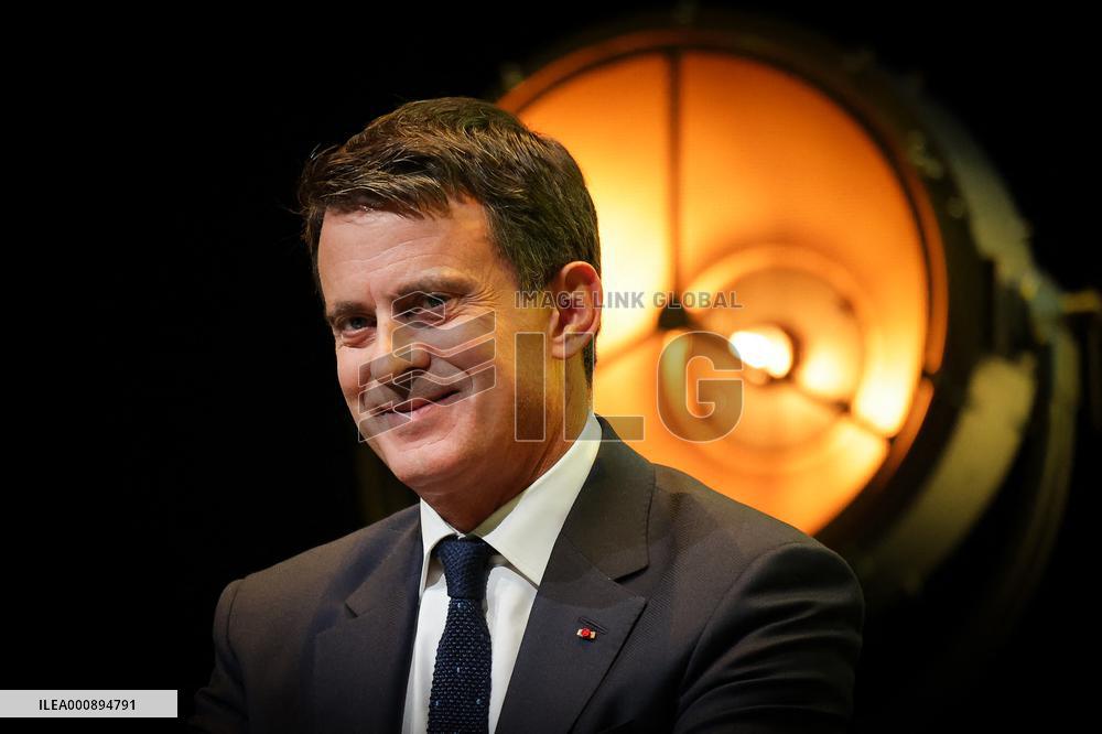Manuel Valls At Tribunes De La Presse Conference - Bordeaux