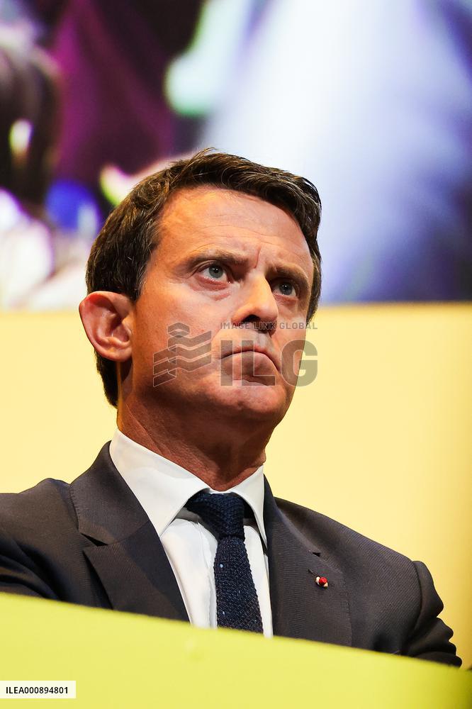 Manuel Valls At Tribunes De La Presse Conference - Bordeaux