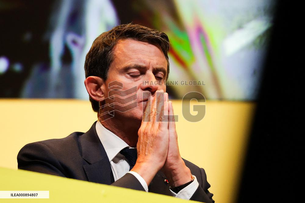 Manuel Valls At Tribunes De La Presse Conference - Bordeaux