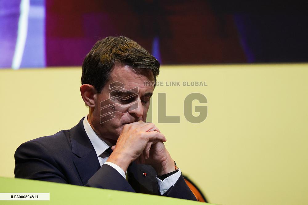 Manuel Valls At Tribunes De La Presse Conference - Bordeaux