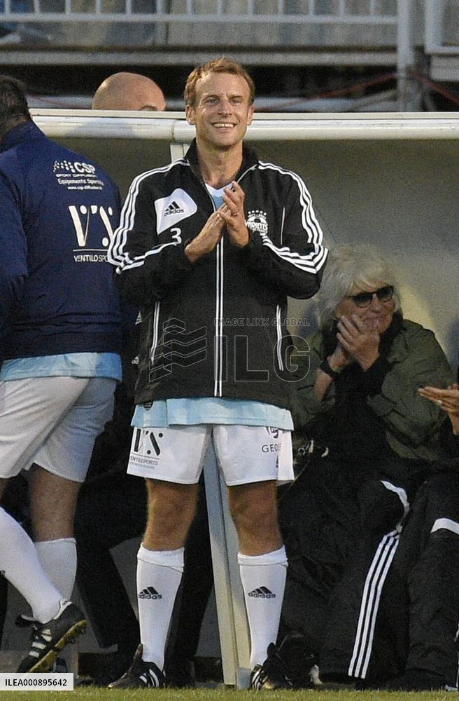 President Macron At Gala Match Of The Variétés Club De France - Poissy