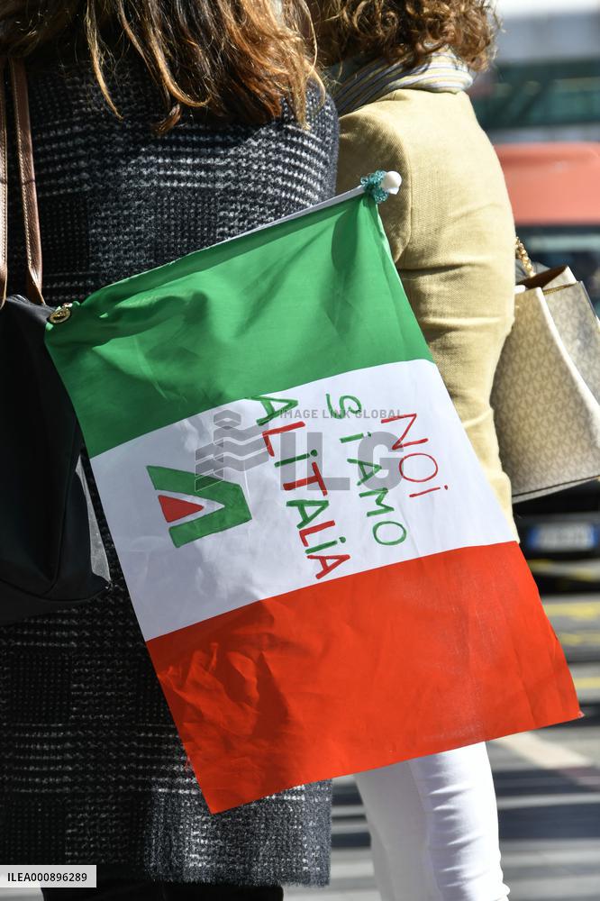 Alitalia Employees Protest - Fiumicino