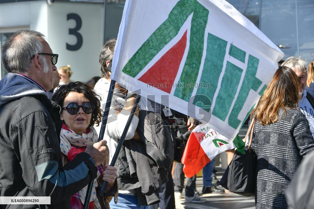 Alitalia Employees Protest - Fiumicino