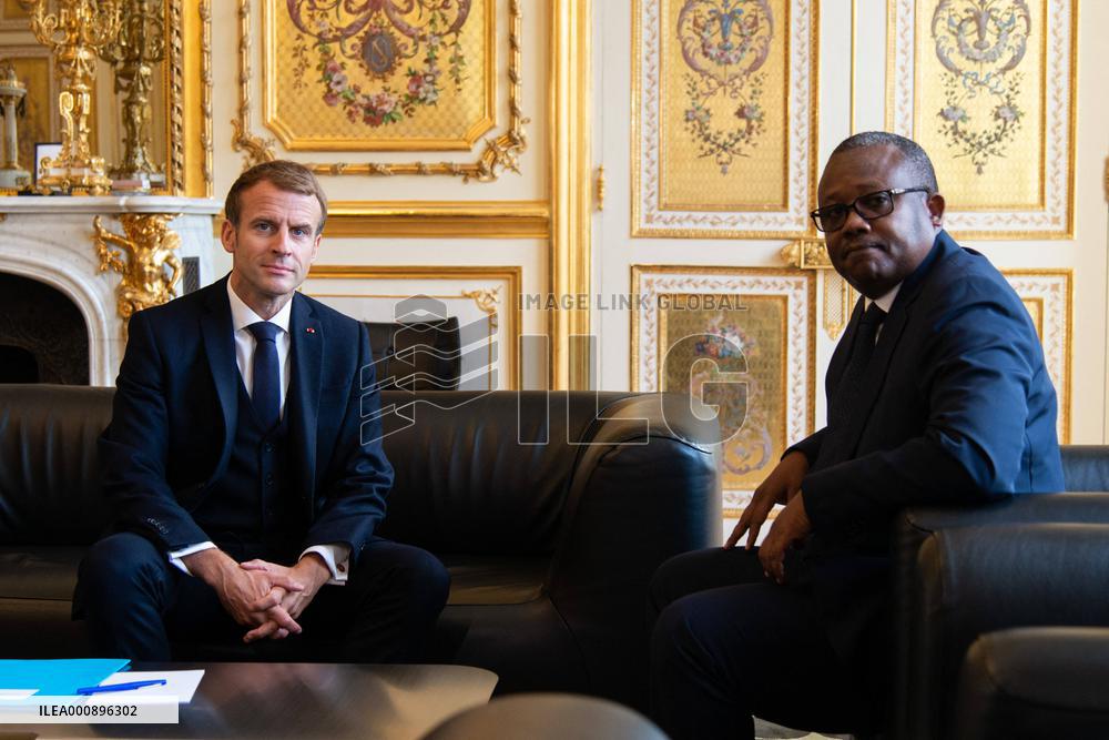 President Macron Meets Guinea-Bissau's President - Paris