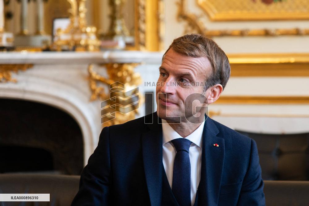 President Macron Meets Guinea-Bissau's President - Paris