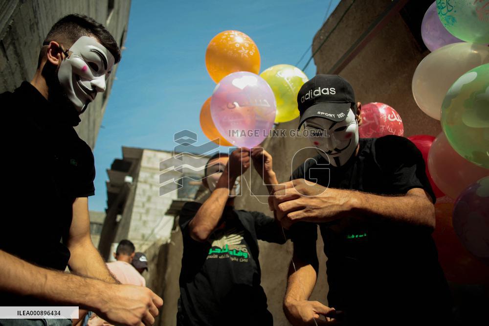 Protest In Solidarity With Palestinian Prisoners In Israeli Prisons - Jabalia