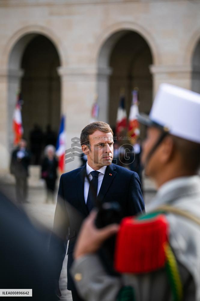 National Tribute Ceremony To Hubert Germain - Paris