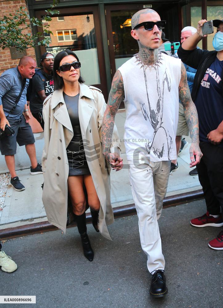 Kourtney Kardashian And Boyfriend Travis Barker Out - NYC