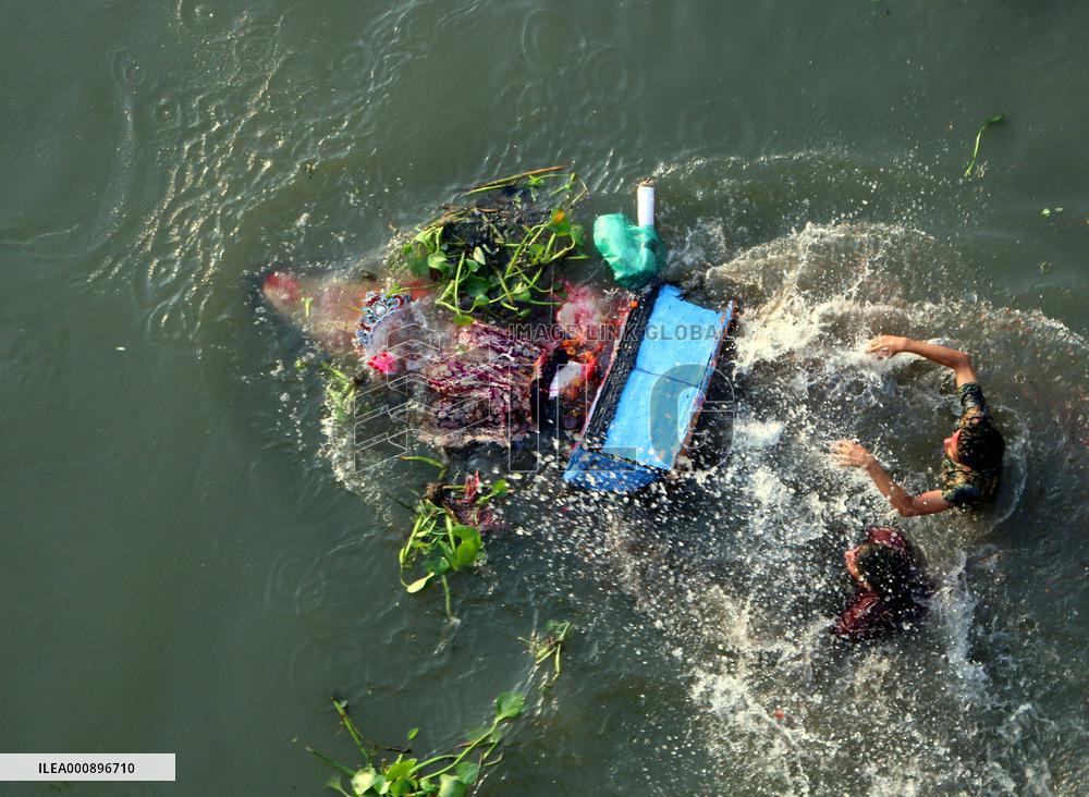 Durga Puja Ends With Immersion Of Idols - Bangladesh
