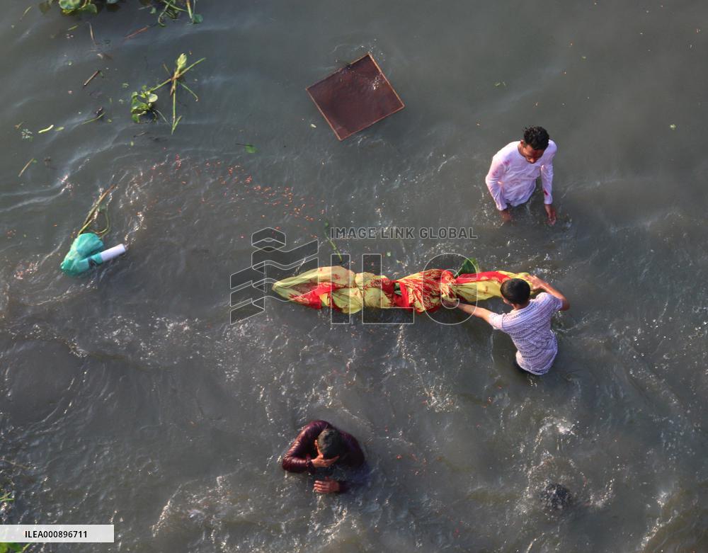 Durga Puja Ends With Immersion Of Idols - Bangladesh