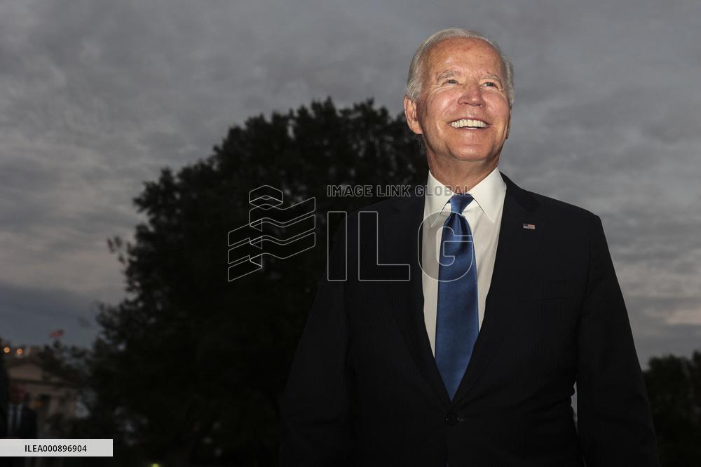 President Biden arrives at the White House