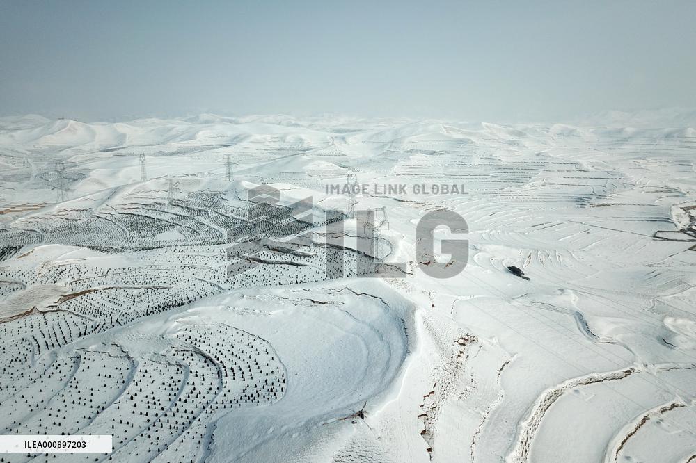 CHINA-GANSU-GANNAN-SNOW SCENERY (CN)