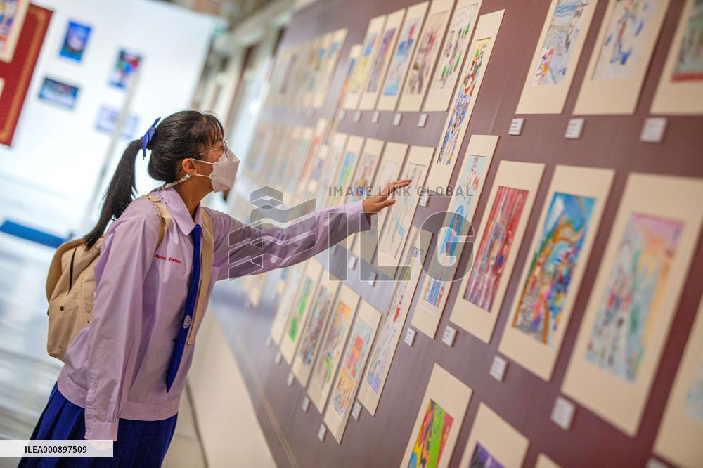 (BEIJING2022)THAILAND-BANGKOK-PAINTING EXHIBITION-BEIJING OLYMPIC WINTER GAMES