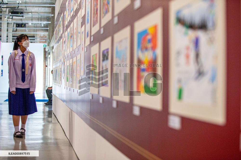 (BEIJING2022)THAILAND-BANGKOK-PAINTING EXHIBITION-BEIJING OLYMPIC WINTER GAMES