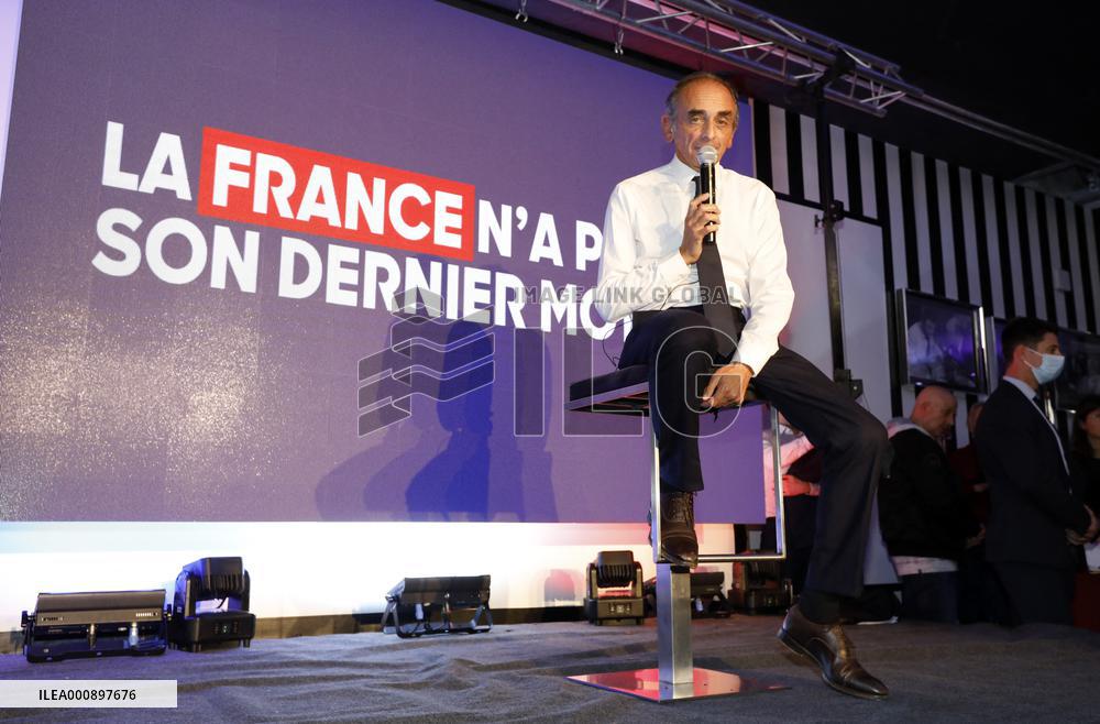 Eric Zemmour Holds A Public Meeting - Nimes