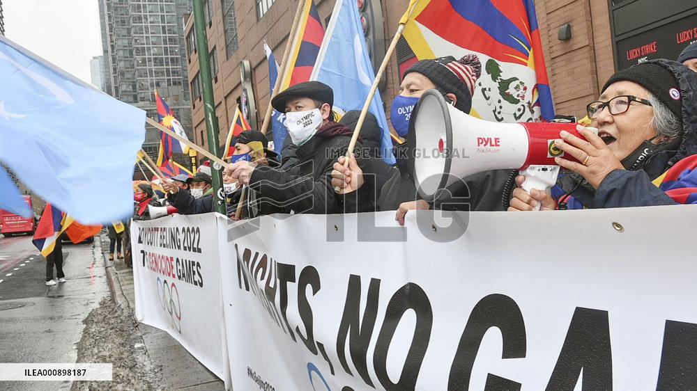 Protest against Beijing Olympics