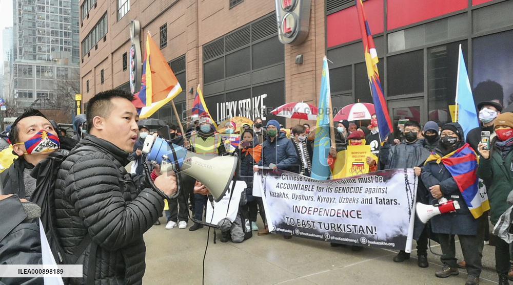 Protest against Beijing Olympics