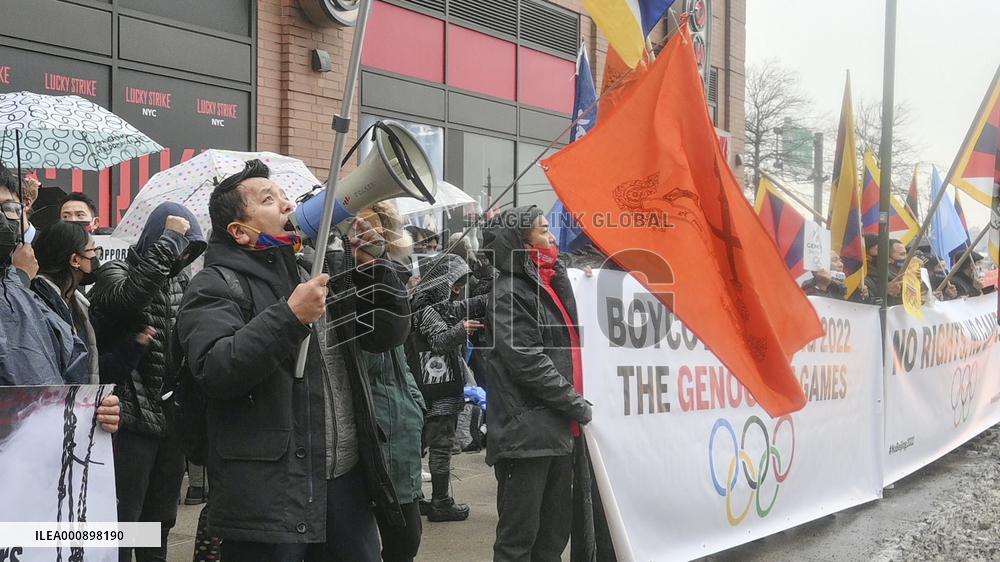 Protest against Beijing Olympics