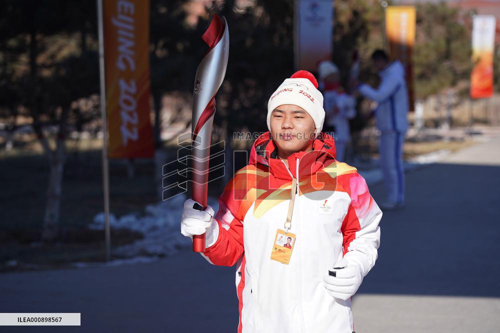 (BEIJING2022) CHINA-HEBEI-ZHANGJIAKOU-OLYMPIC TORCH RELAY (CN)
