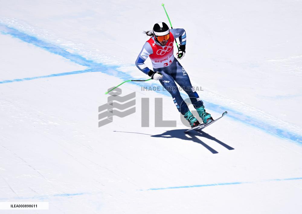 (BEIJING2022)CHINA-BEIJING-ALPINE SKIING-MEN'S DOWNHILL-TRAINING (CN)