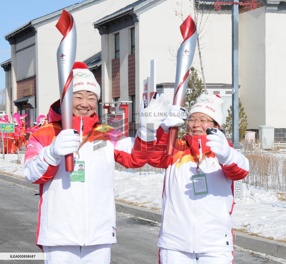 (BEIJING 2022) CHINA-HEBEI-ZHANGJIAKOU-OLYMPIC TORCH RELAY (CN)