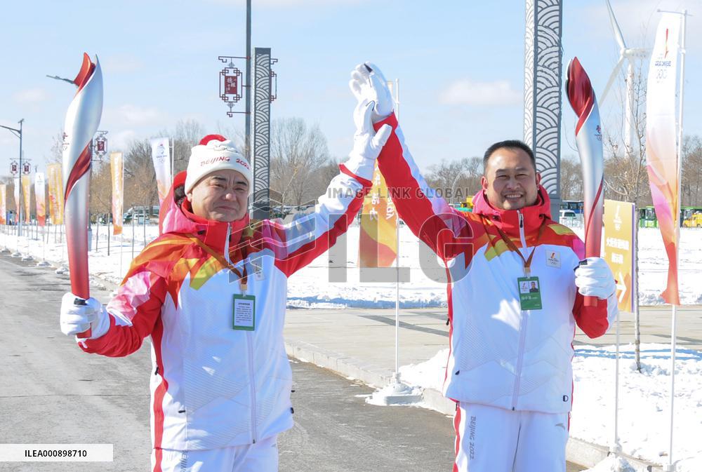 (BEIJING2022) CHINA-HEBEI-ZHANGJIAKOU-OLYMPIC TORCH RELAY (CN)