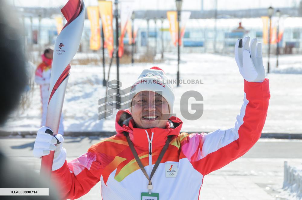 (BEIJING2022) CHINA-HEBEI-ZHANGJIAKOU-OLYMPIC TORCH RELAY (CN)