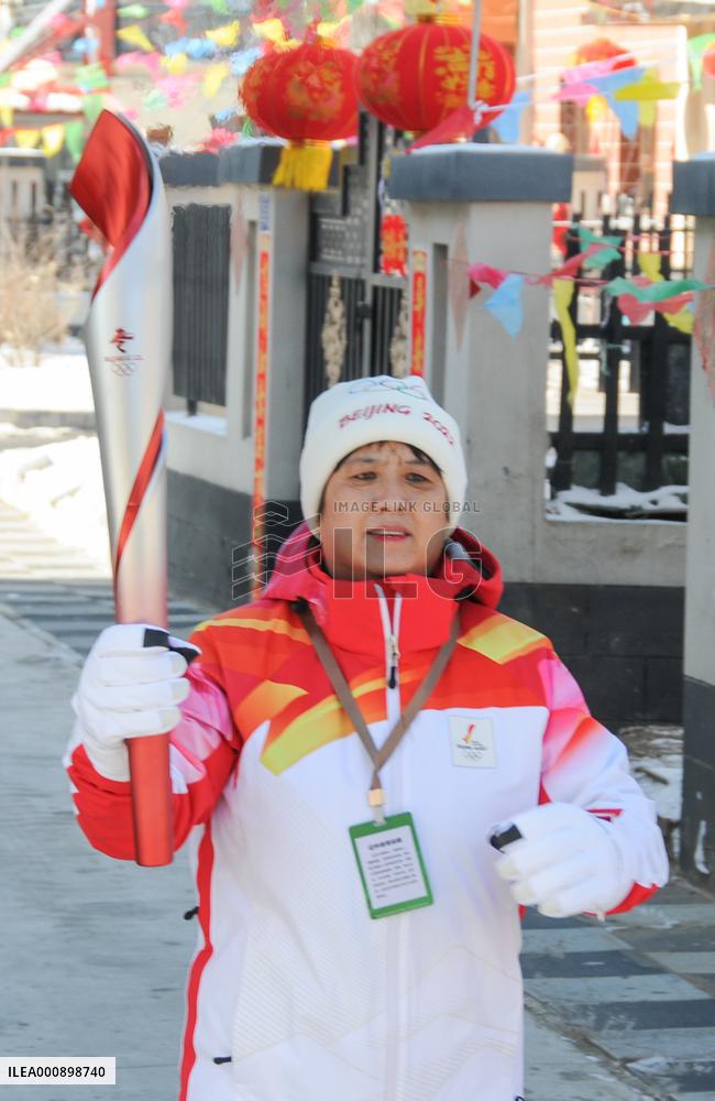(BEIJING 2022) CHINA-HEBEI-ZHANGJIAKOU-OLYMPIC TORCH RELAY (CN)