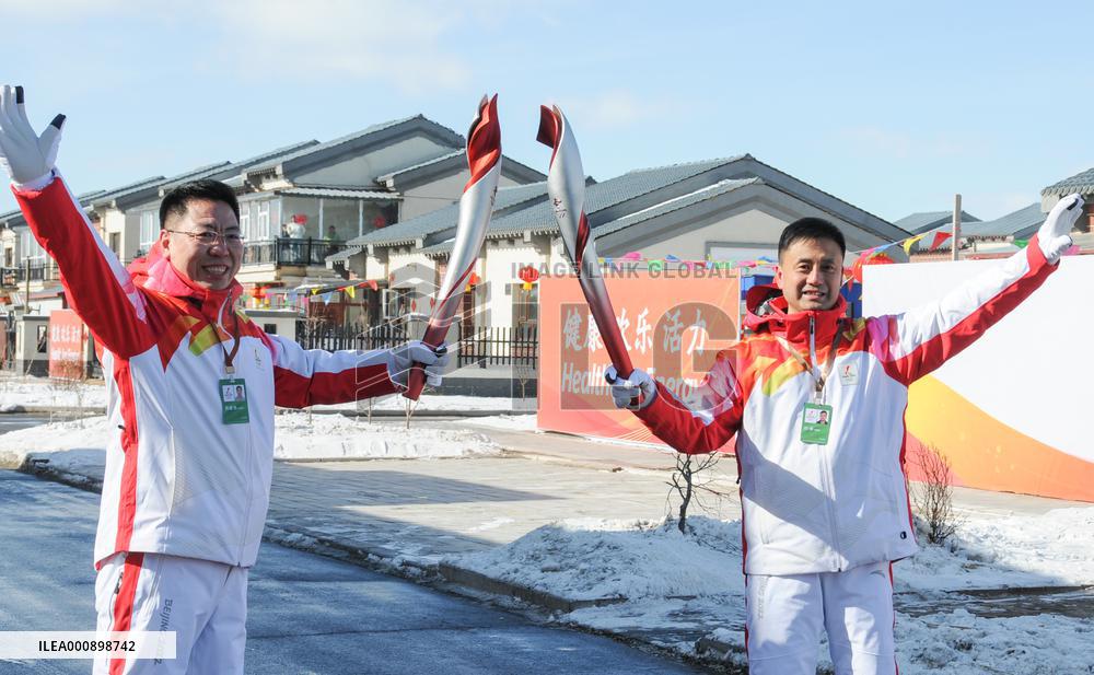 (BEIJING 2022) CHINA-HEBEI-ZHANGJIAKOU-OLYMPIC TORCH RELAY (CN)