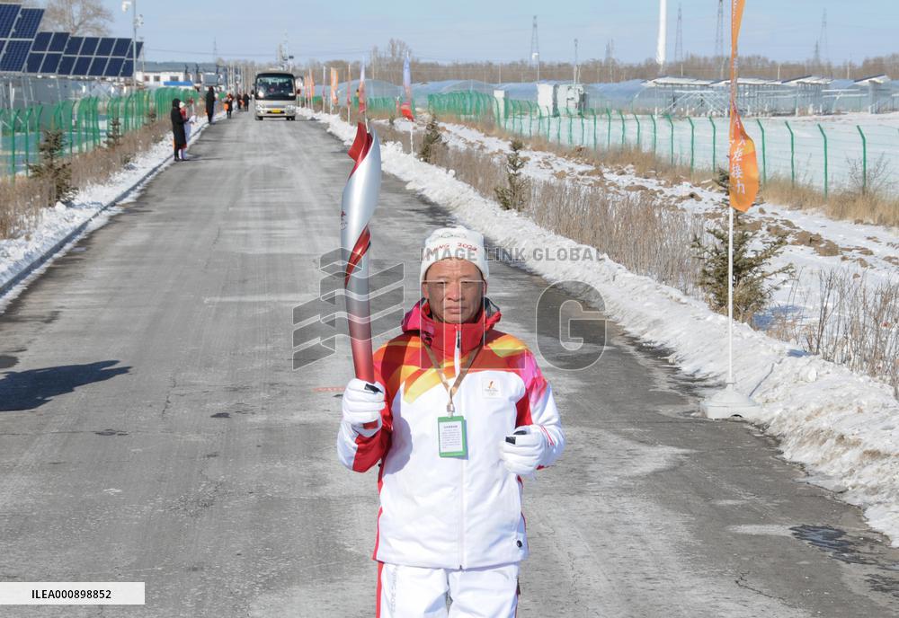 (BEIJING2022) CHINA-HEBEI-ZHANGJIAKOU-OLYMPIC TORCH RELAY (CN)