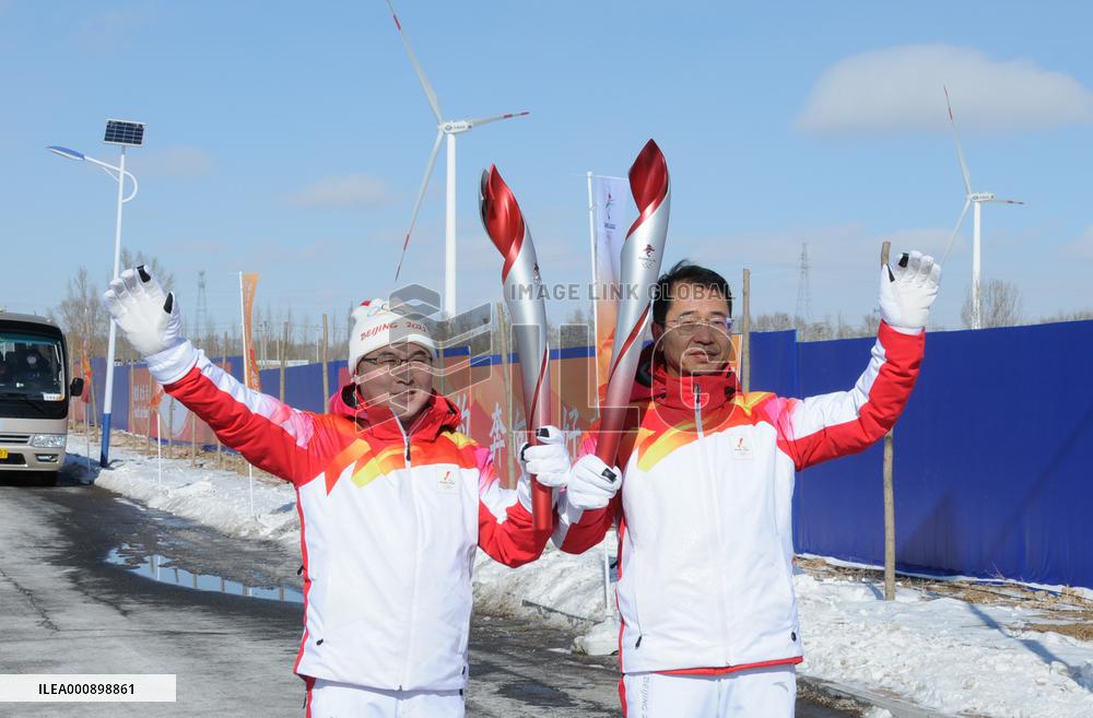 (BEIJING2022) CHINA-HEBEI-ZHANGJIAKOU-OLYMPIC TORCH RELAY (CN)