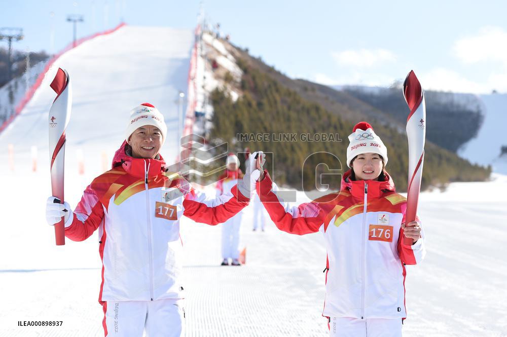 (BEIJING2022) CHINA-HEBEI-ZHANGJIAKOU-OLYMPIC TORCH RELAY (CN)