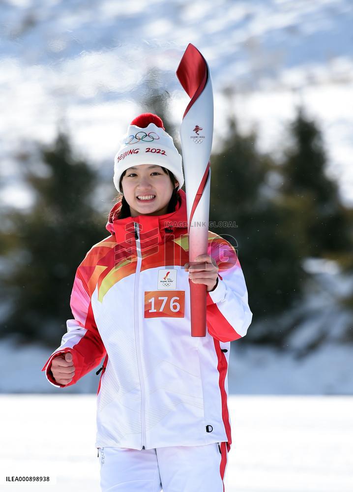 (BEIJING2022) CHINA-HEBEI-ZHANGJIAKOU-OLYMPIC TORCH RELAY (CN)