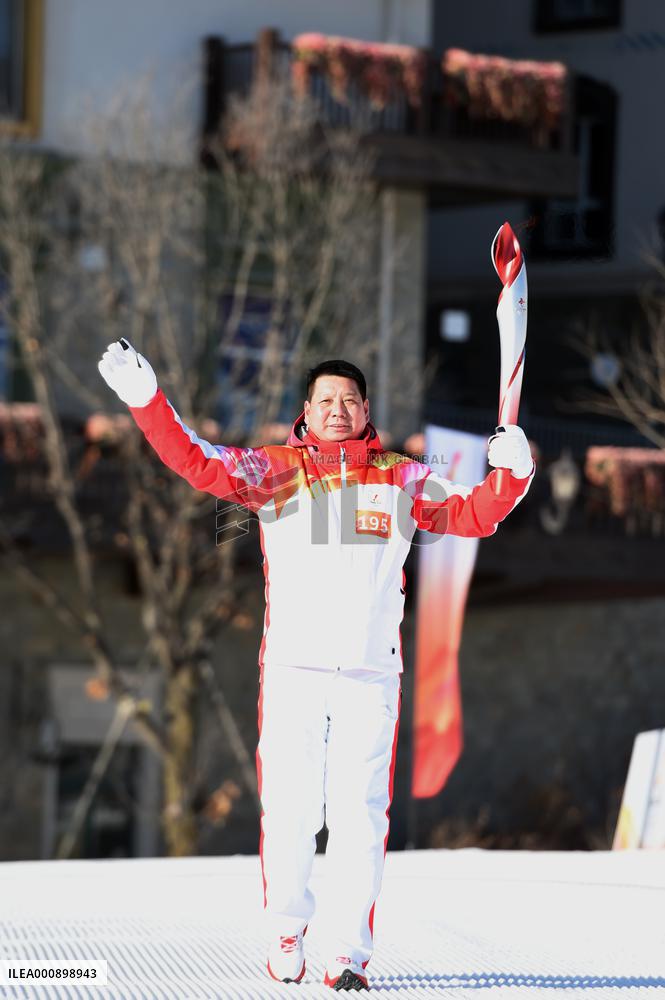 (BEIJING2022) CHINA-HEBEI-ZHANGJIAKOU-OLYMPIC TORCH RELAY (CN)