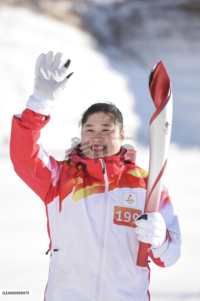 (BEIJING2022) CHINA-HEBEI-ZHANGJIAKOU-OLYMPIC TORCH RELAY (CN)