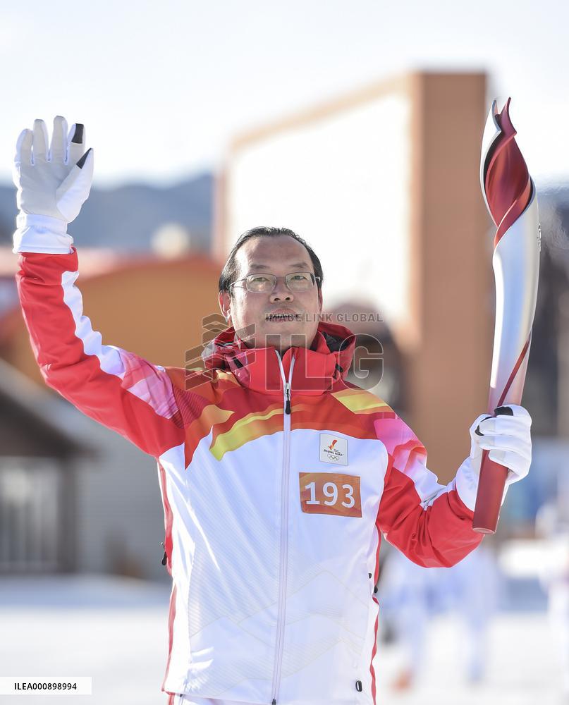 (BEIJING2022) CHINA-HEBEI-ZHANGJIAKOU-OLYMPIC TORCH RELAY (CN)