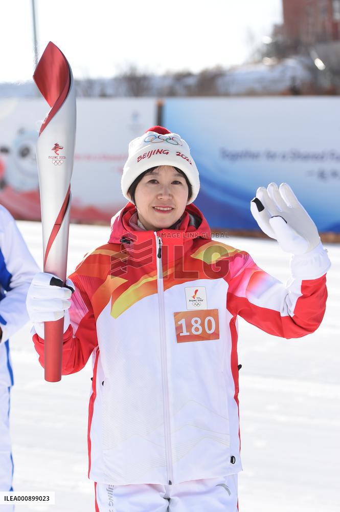(BEIJING2022) CHINA-HEBEI-ZHANGJIAKOU-OLYMPIC TORCH RELAY (CN)
