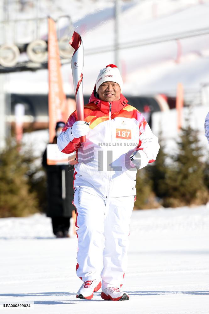 (BEIJING2022) CHINA-HEBEI-ZHANGJIAKOU-OLYMPIC TORCH RELAY (CN)