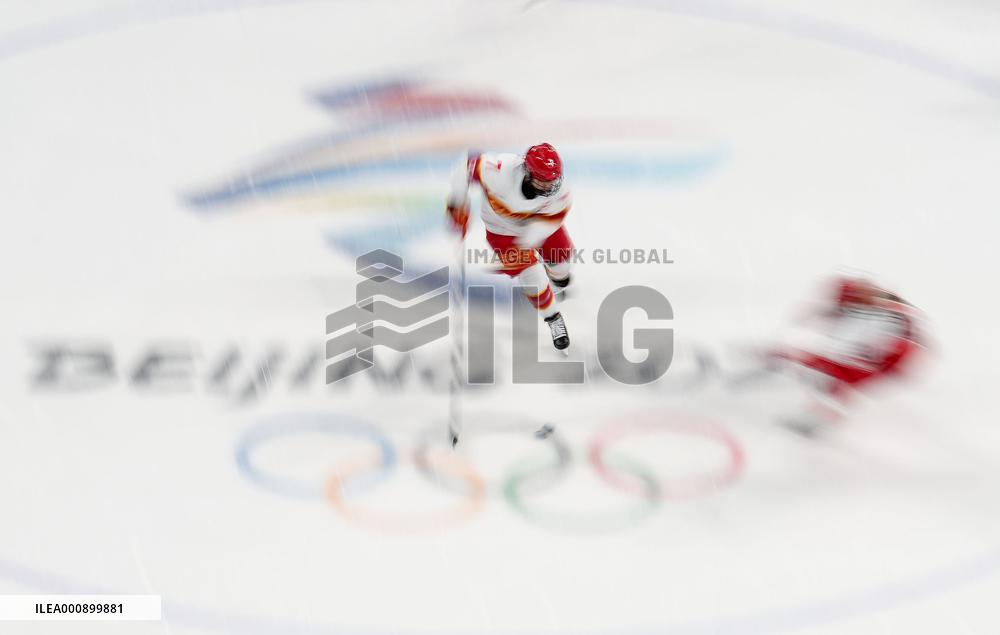 (BEIJING2022)CHINA-BEIJING-OLYMPIC WINTER GAMES-ICE HOCKEY-WOMEN'S PRELIMINARY-CHINA VS DENMARK