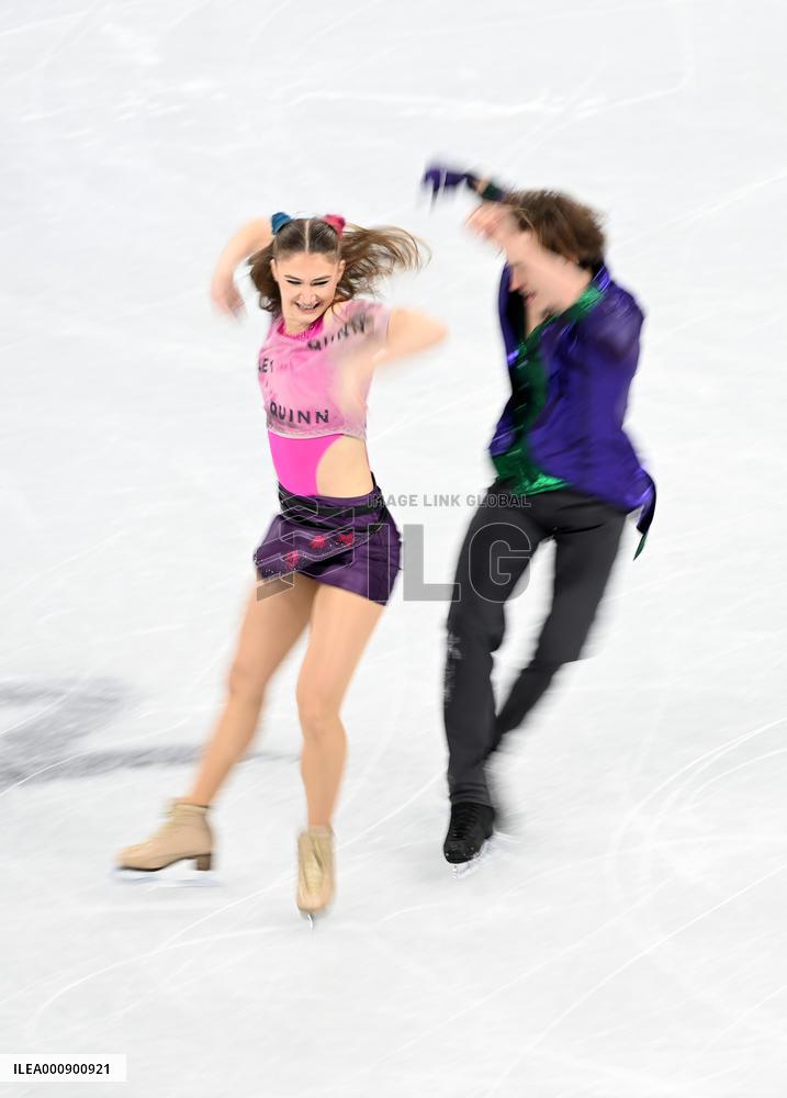 (BEIJING2022)CHINA-BEIJING-WINTER OLYMPIC GAMES-FIGURE SKATING-TEAM EVENT-ICE DANCE-RHYTHM DANCE (CN)
