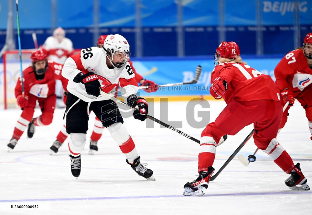 (BEIJING2022)CHINA-BEIJING-OLYMPIC WINTER GAMES-ICE HOCKEY-WOMEN'S PRELIMINARY-ROC VS SWITZERLAND (CN)