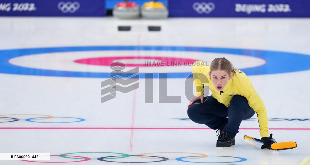 (XHTP)(BEIJING2022)CHINA-BEIJING-OLYMPIC WINTER GAMES-CURLING-MIXED DOUBLES-SWEDEN VS SWITZERLAND (CN)