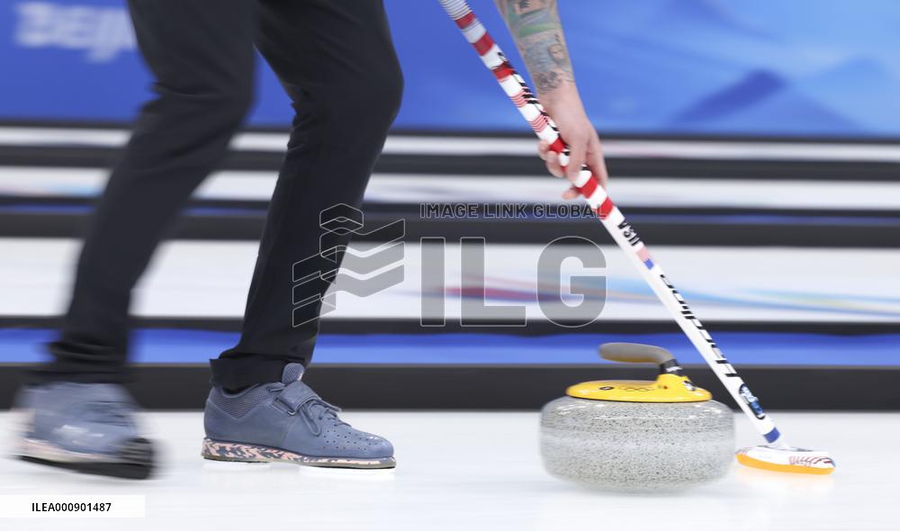 (XHTP)(BEIJING2022)CHINA-BEIJING-WINTER OLYMPIC GAMES-CURLING-MIXED DOUBLES-CHINA VS U.S (CN)